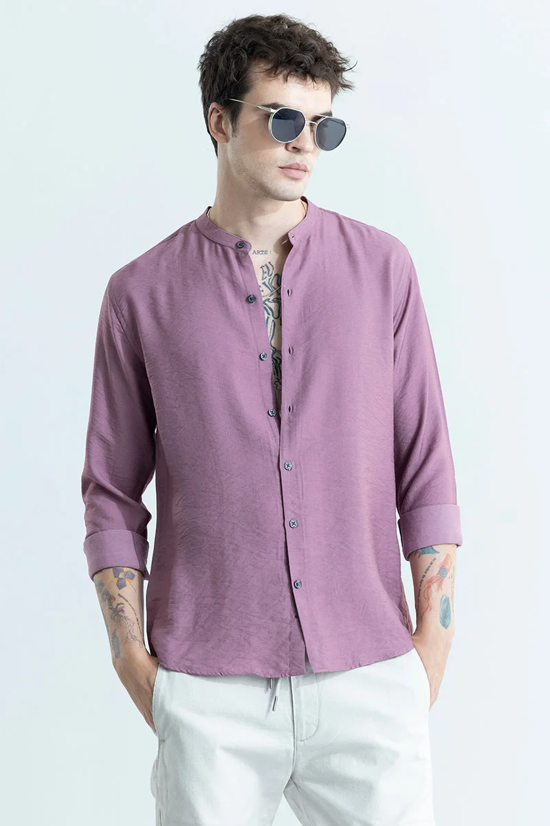 SNITCH Calista Mauve Mandarin Shirt